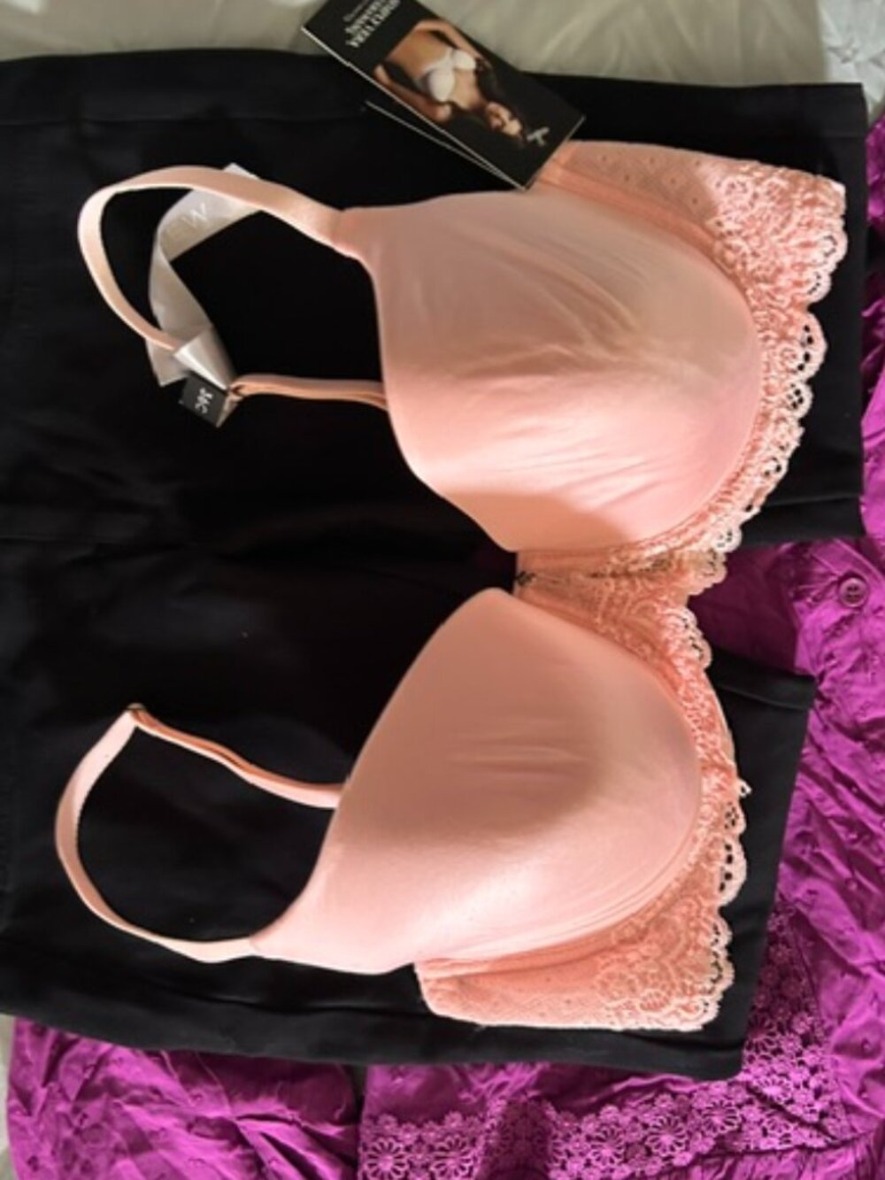 NEW Simply vera vera wang size 36 c 36c pink womens bra brasiere
